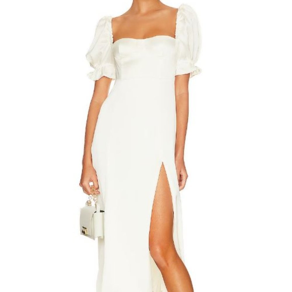 WeWoreWhat Puff Sleeve Midi Dress